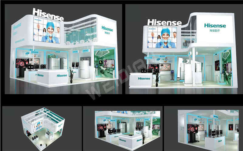 海信醫(yī)療醫(yī)藥器械展覽會(huì)廣州展覽展臺(tái)設(shè)計(jì)搭建
