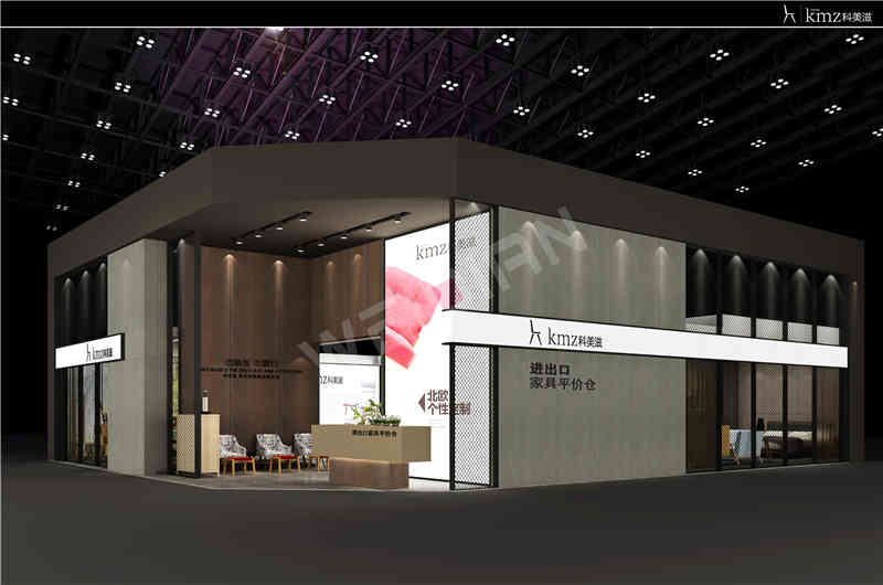 廣州展覽裝飾設計公司助力科美滋廣州國際家具展覽會Ciff展覽、展臺設計搭建