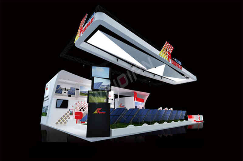 特裝展臺展覽設計公司助力保威能源成都國際太陽能光伏及儲能技術展覽會PV chengdu廣州廣交會展臺搭建商