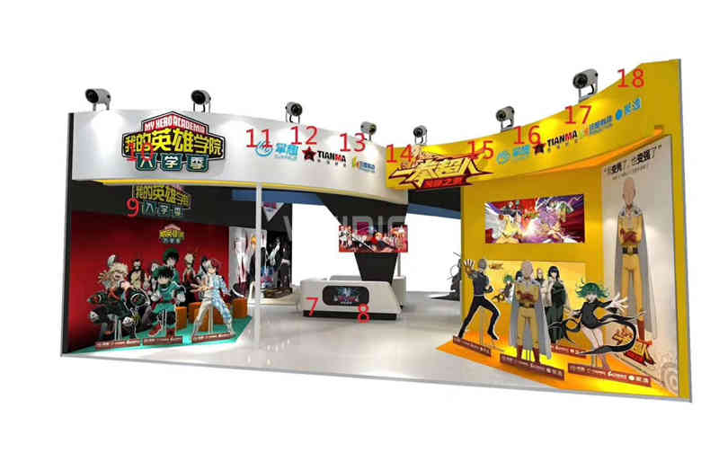 廣州展臺(tái)設(shè)計(jì)公司搭建展臺(tái)裝修國際動(dòng)漫游戲展覽會(huì)CCG EXPO展會(huì)設(shè)計(jì)搭建